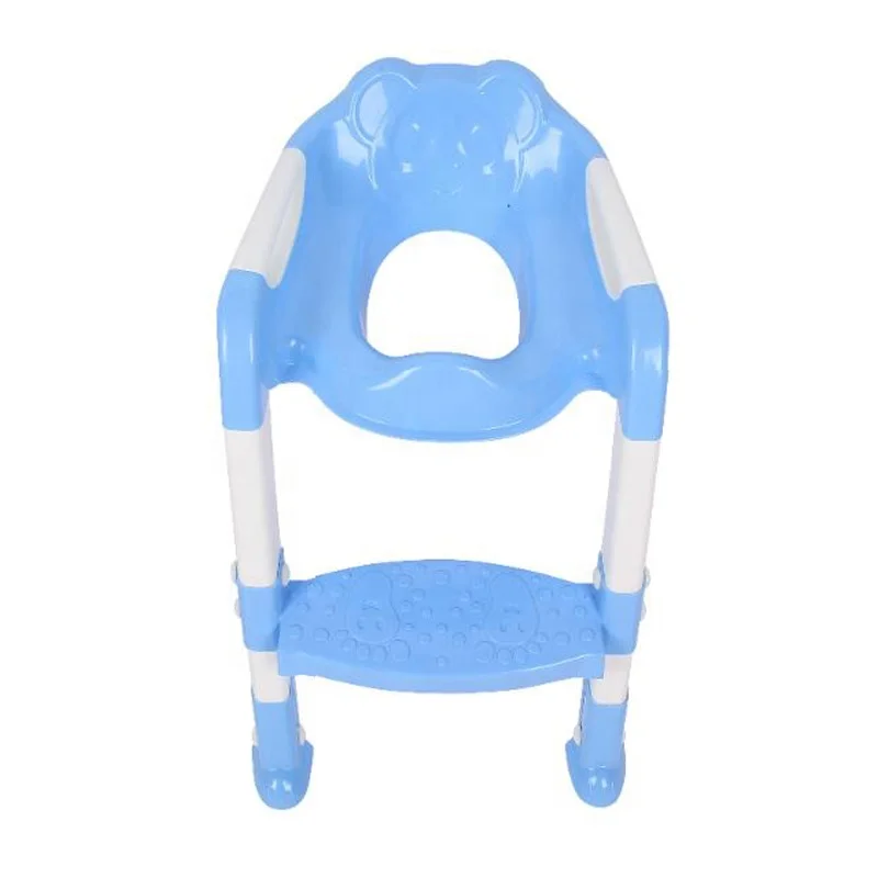 Adjustable Height Feet Step and Baby Potty Seat Ladder Kids Folding Potties Children Toilet Training stand step
