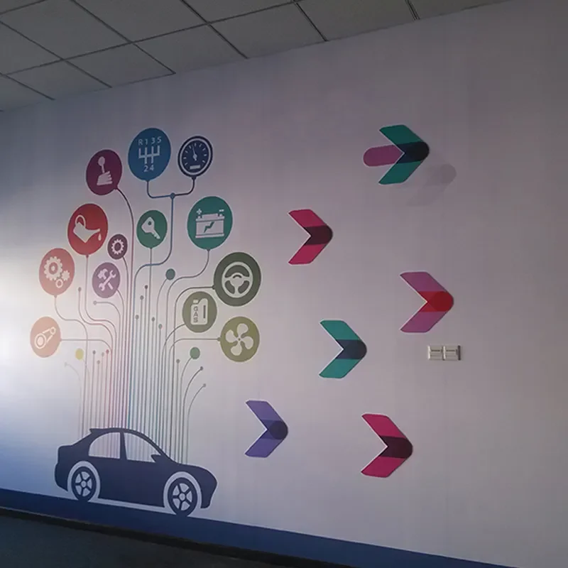 Outdoor Custom Pvc Self Adhesive Wall Decoration Stickers Vinyl Decals for Business
