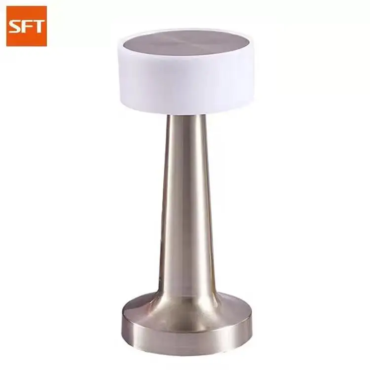 SFT Iron Base Rechargeable Modern Metal Led Cordless Battery minimalist Table Lamp table lamp