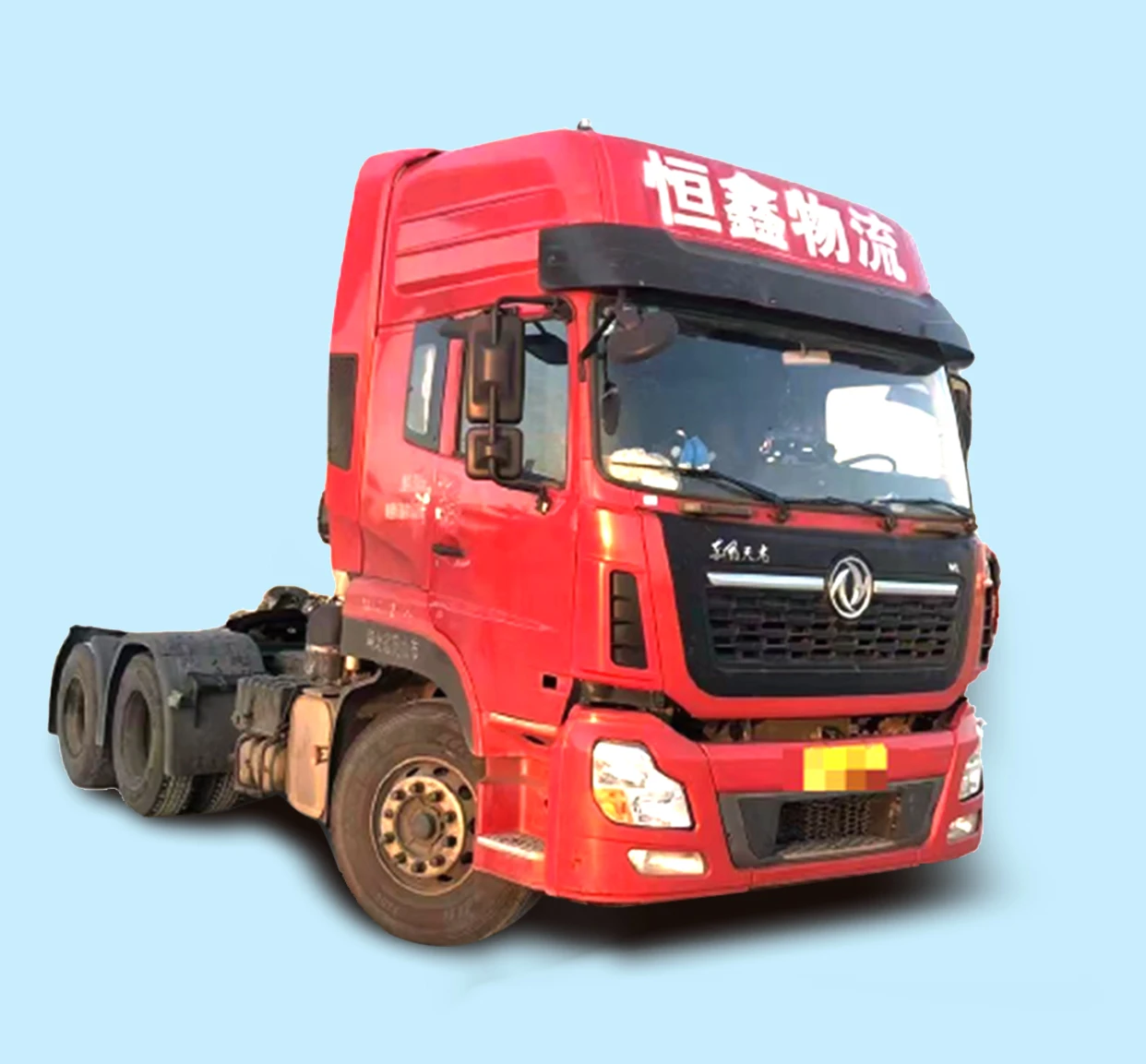 Dongfeng TianlongVL 6x4 Подержанный тягач высокоэффективный стабильный с 450HP дизельное топливо стандарт выбросов Евро 5