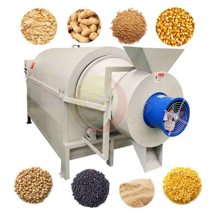 Coffee Mechanical Small Drum Sawdust Rotary Charcoal Briquette Dryer Machine For Potato corn straw rotary dry machine