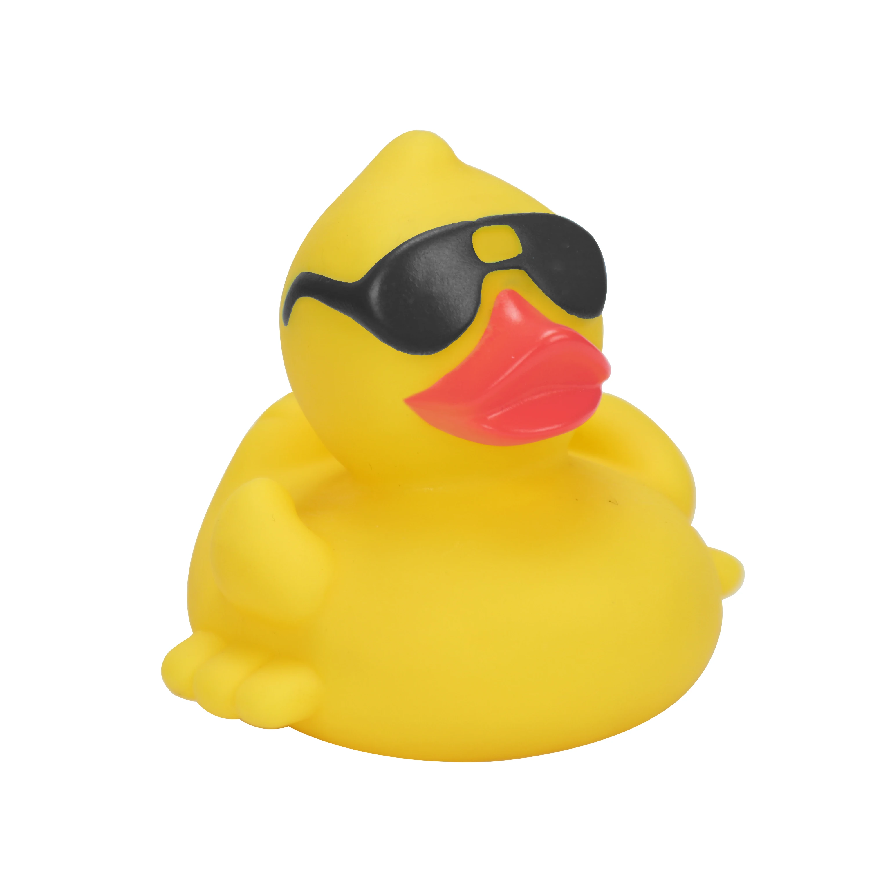 Factory Wholesale Custom Logo Design Promotional Yellow Rubber Ducks Vinyl PVC Plastic Sunglasses Rubber Duck Toys For Baby