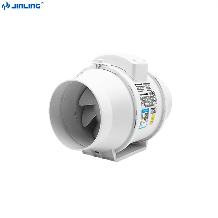 OEM Support 220V InLine Duct Air Extractor Exhaust Fan Household Bathroom Inline Duct Mounted Fan