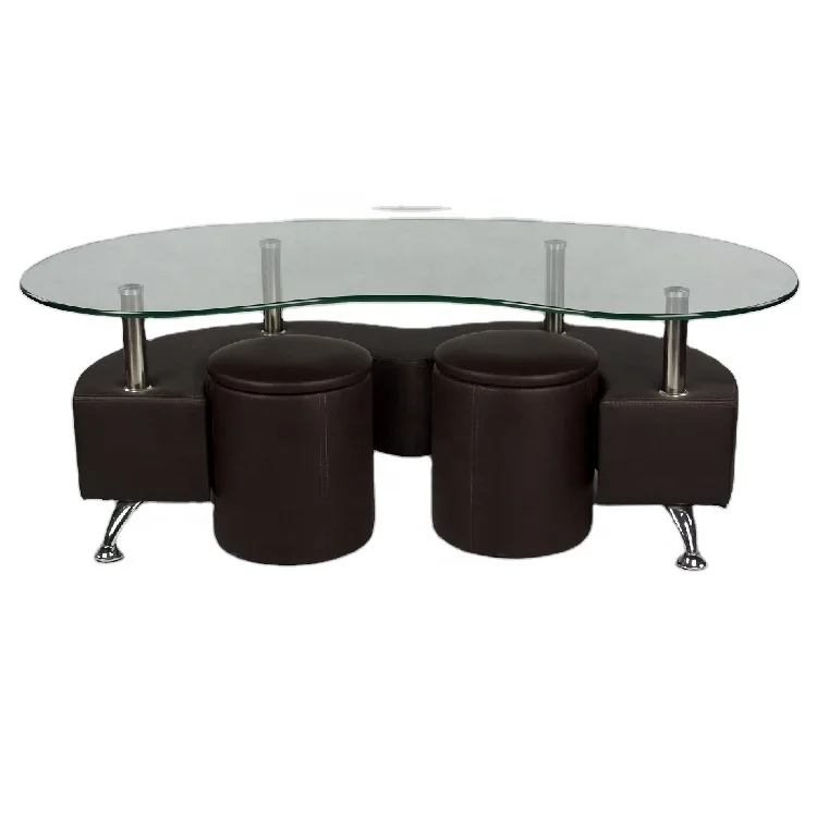 
hot sale italian coffee table with two stools 