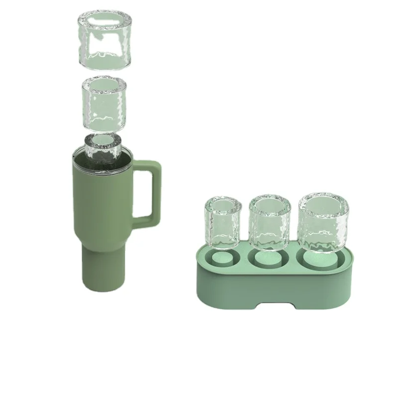 BPA Free Food Grade silicone stanley ice mold Large Ice Cube Tray for Stanley Tumbler Ice Cube Tray Compatible with Stanley Cup