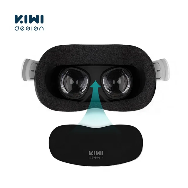 VR Lens Protect Cover Dust Proof Cover for Oculus Quest 2, Quest, Valve Index Washable Protective Sleeve - Black