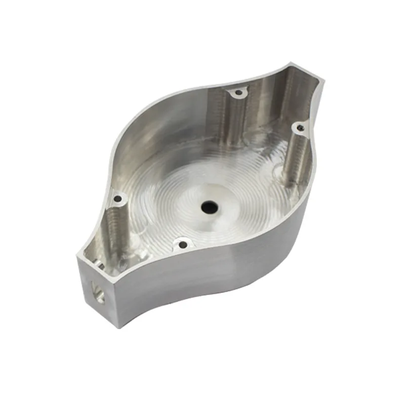 Customized CNC machining aluminum alloy lamp base for indoor lighting