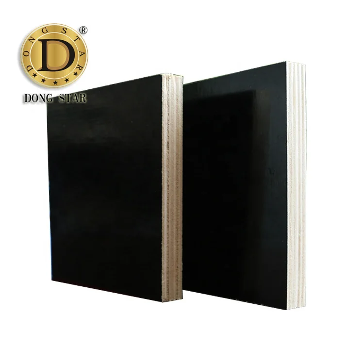 Phenolic Waterproof Film Faced Plywood 18mm Concrete Formwork System Brown Film Faced Plywood