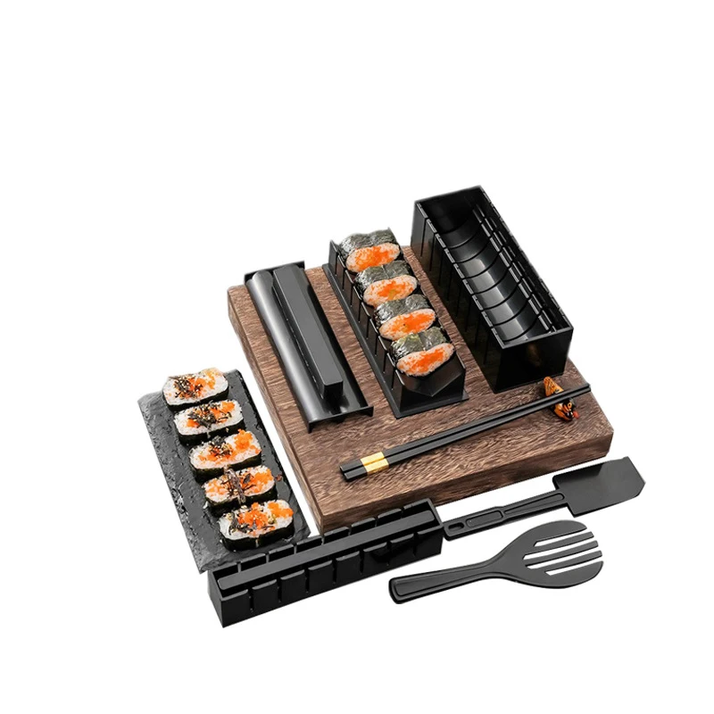 Набор для приготовления неприлипающих профессиональных суши, 10 шт., экологически чистый кухонный поднос для суши, набор для начинающих суши