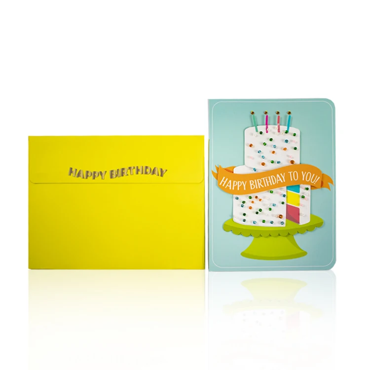 Custom 3D Glitter Paper Birthday Greeting Card Creative Wedding Invitation Card