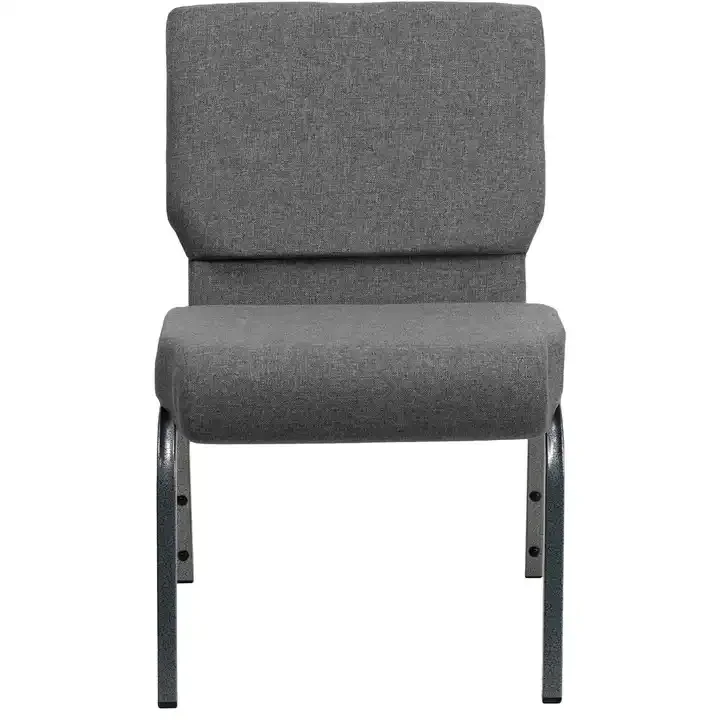Interlocking Padded Metal Auditorium Theater Chair Fabric Cushion Meeting Hall Seating Chair for Church