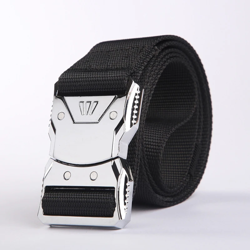 Ремень тактический Мужской, регулируемый боевой ремень с золотой пряжкой, нейлоновый, для занятий спортом, охоты, туризма