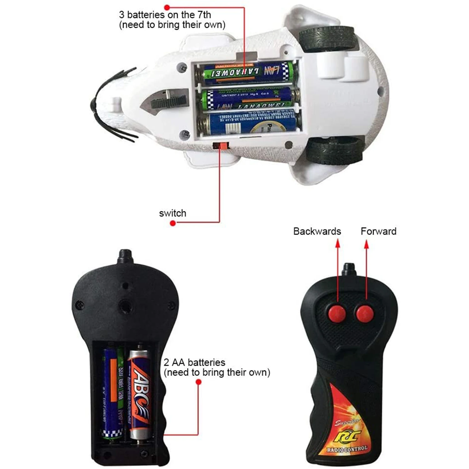 Electronic Remote Control Rat Kids RC Plush Rat Toy (Gray) Interactive Cat Toy