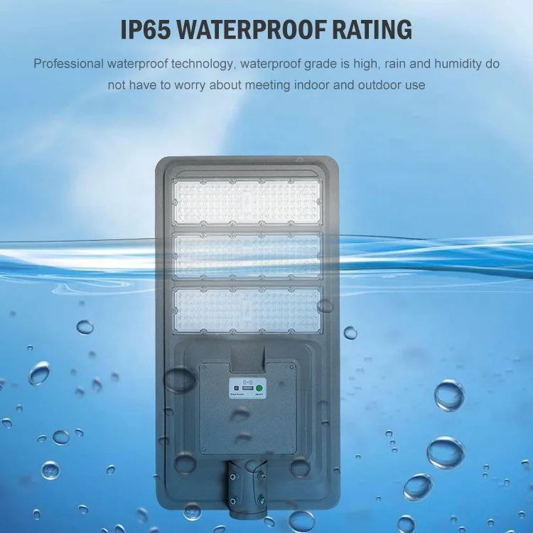 Lampadaire Solaire Aluminum Ip65 Waterproof Smd 300w 400w 500w Integrated All In One Led Solar Outdoor Street Light