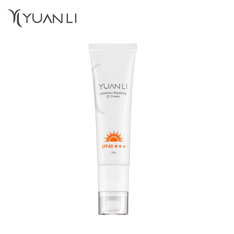 Солнцезащитный крем SPF 40 светящийся Восстанавливающий CC консилер невидимые пятна увлажняющий успокаивающий отбеливающий от солнца для