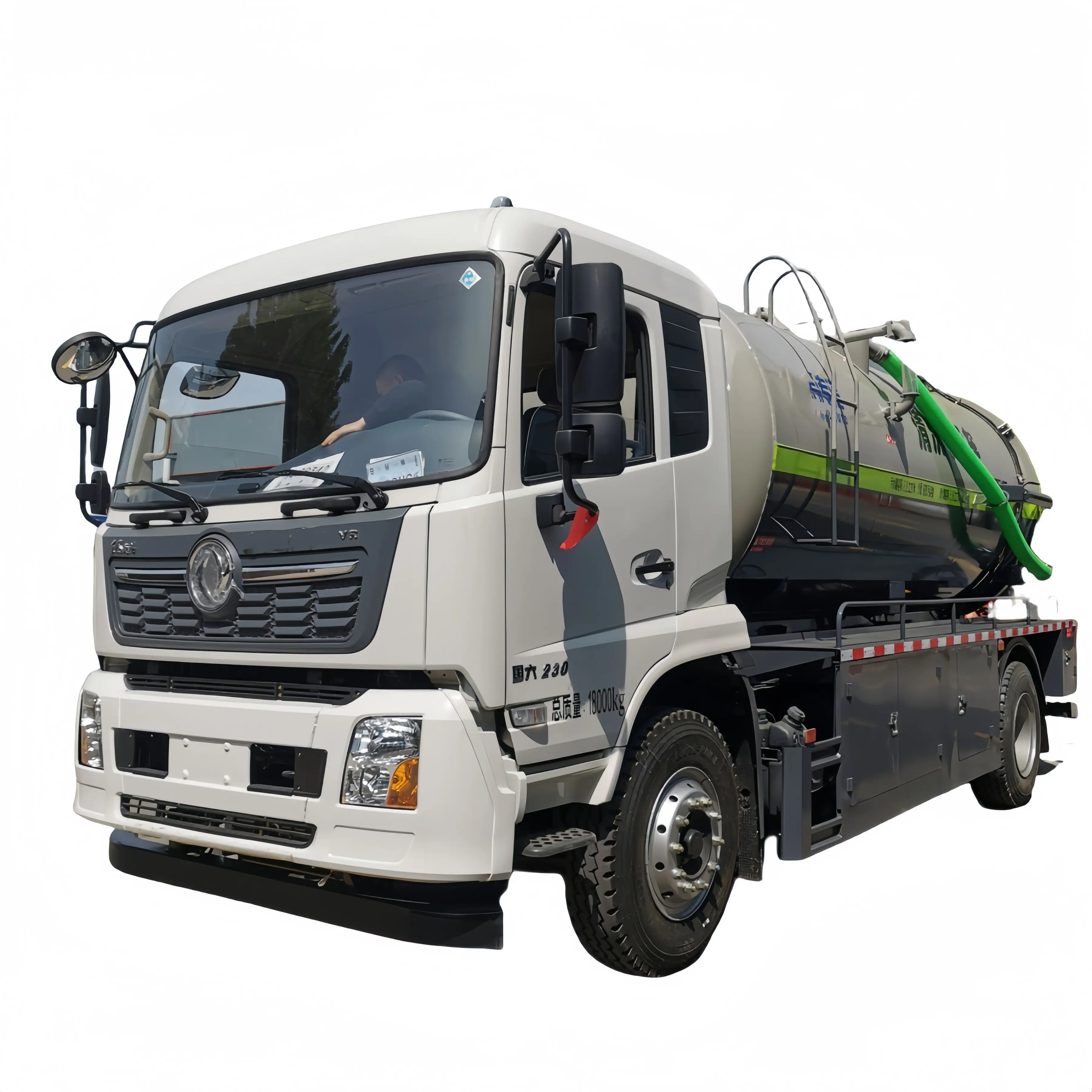 Hot Sale 4*2 High Efficient Sewer Cleaning 12 CBM Vacuum Sewage Suction Tank Truck