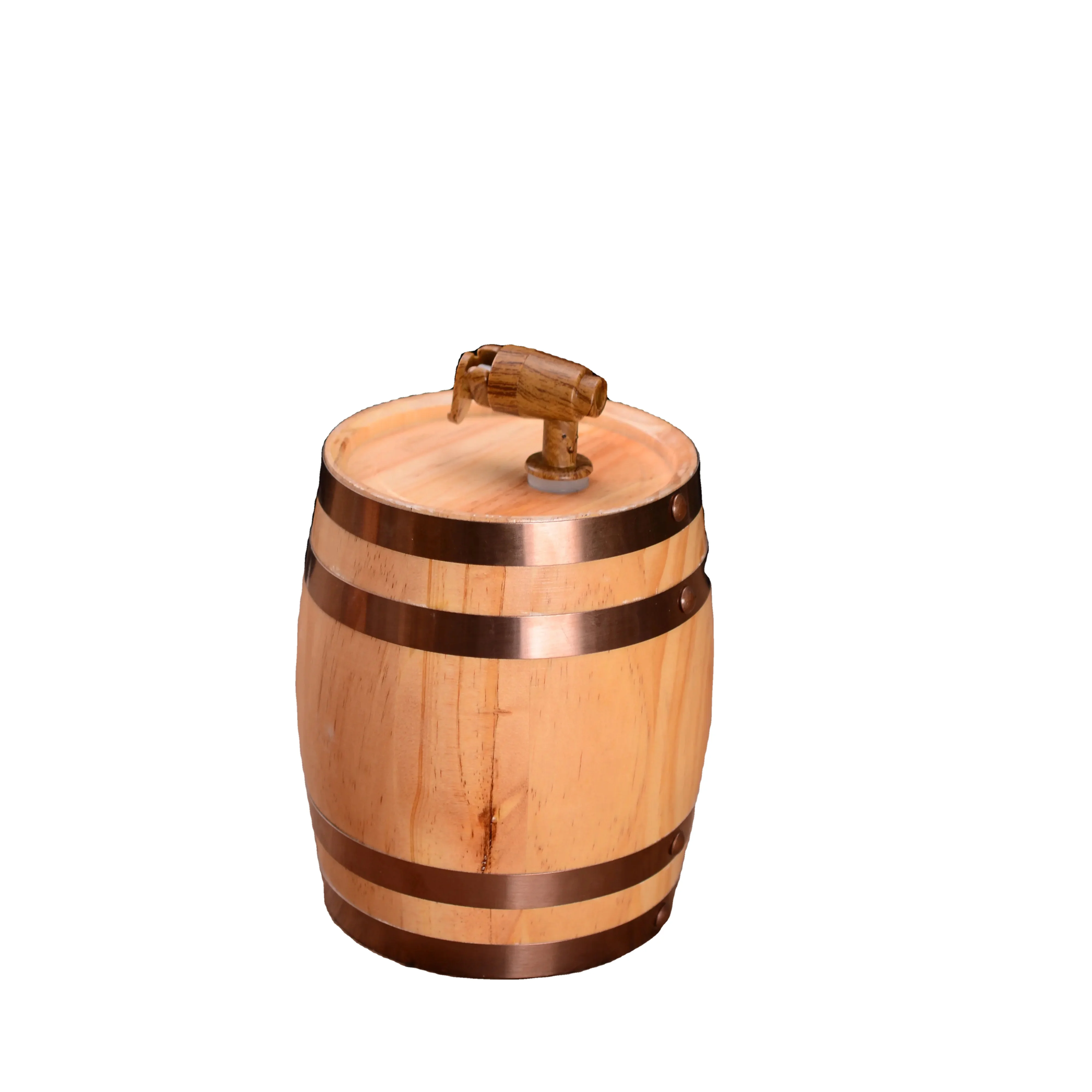 Wooden oak barrels made in China for storing whiskey and beer