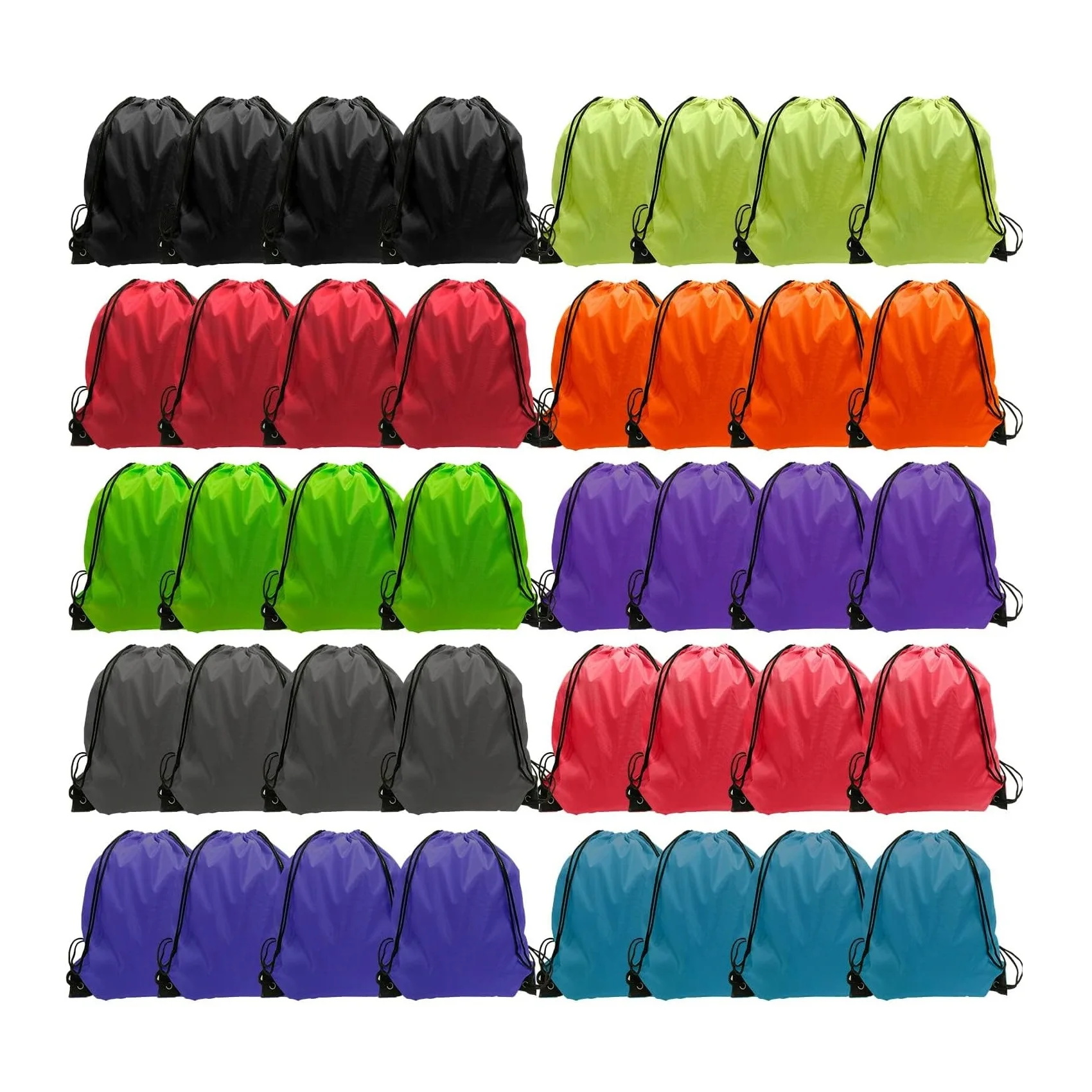XP-Promos Durable Sports Backpack Soccer Basketball Fitness Cinch For Swimming Pool Gym Drawstring  Bag for Promotion Advertise