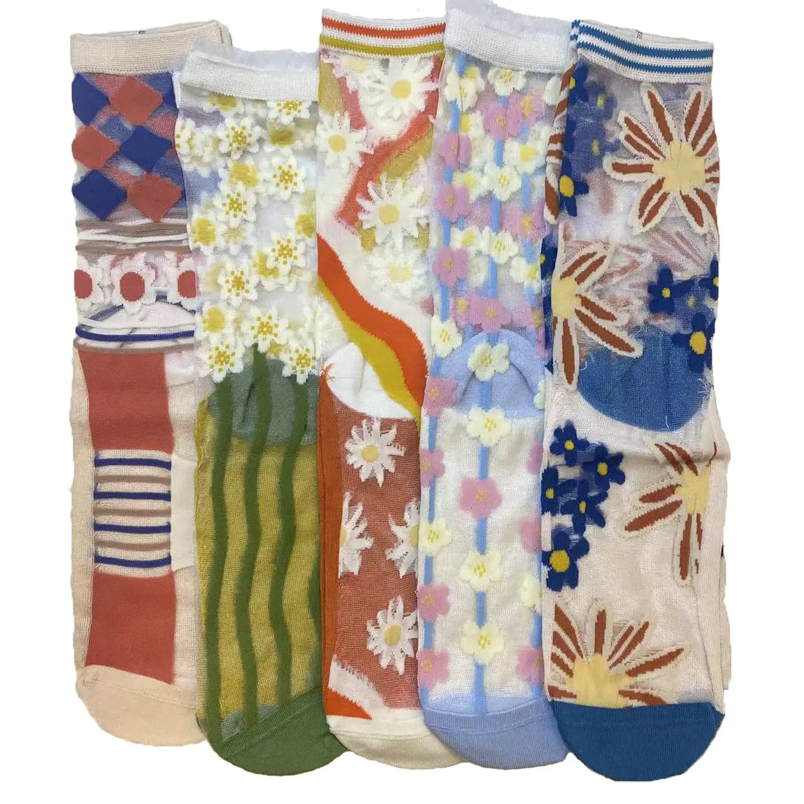 Womens Summer Comfortable Glass Silk Socks
