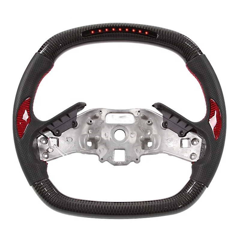 Customized Car Steering Wheel Carbon Fiber LED Fit For Chevrolet Corvette C8 2020