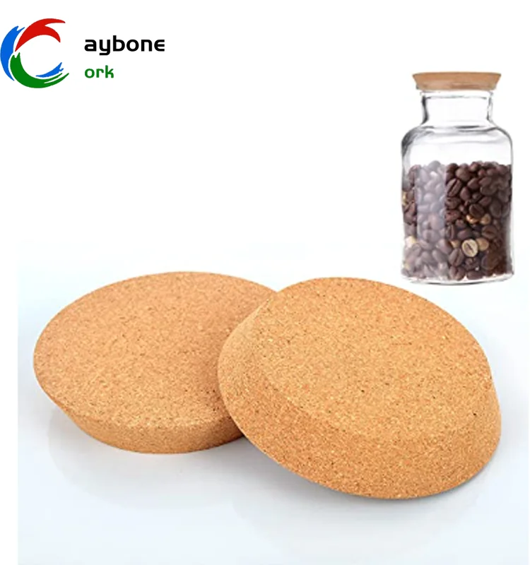 Factory  server Cork Lid directly Customization Cork Lids Stoppers for Mason Ball Canning jars Tapered Cork Plugs
