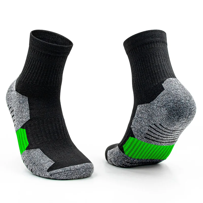 Zhongde Cotton Winter Thick Terry Cushion Bottom Crew Knitting Mid Ankle Men Custom Logo Sports Basketball Socken Socks