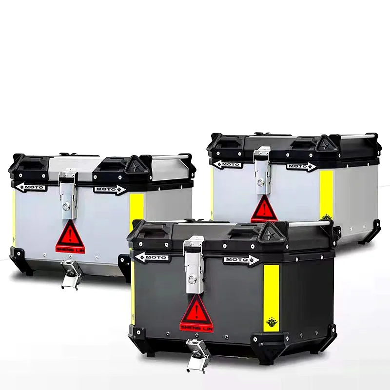 Motorcycle General Purpose Aluminum Trunk 28L / 35L / 38L / 50L / 65L Capacity Aluminium Trunk