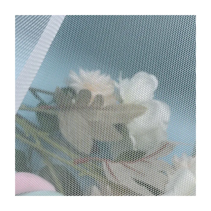 Stretch Mesh Fabrics For Apparel Textiles White Tulle Lace Fabric For Decoration Net Fabric