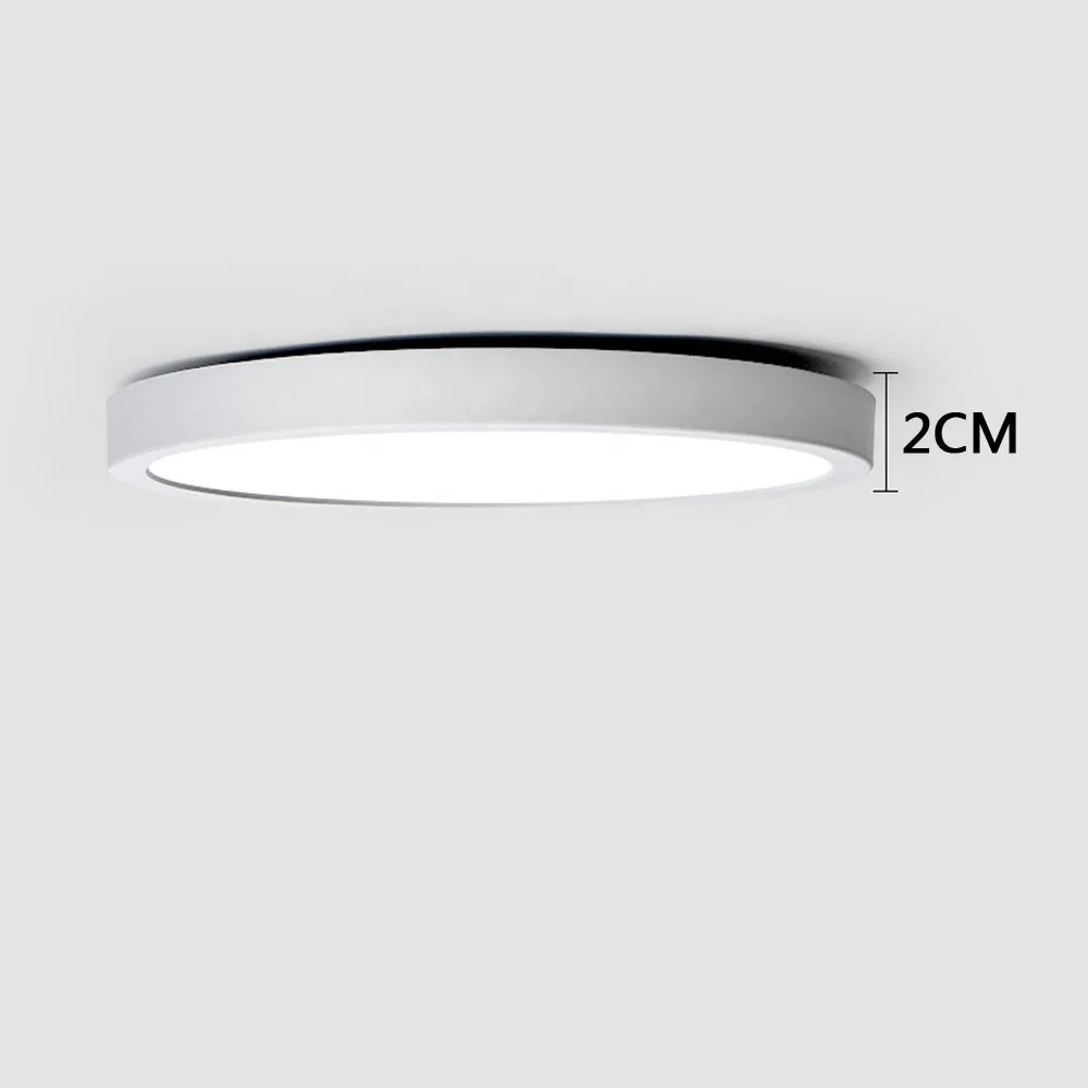 
Ultra Thin LED Ceiling Light 2CM Lamp Surface Mounted Flush Panel Lighting 24W 28W 38W 48W Kitchen Bedroom Living Room 110V 220V 