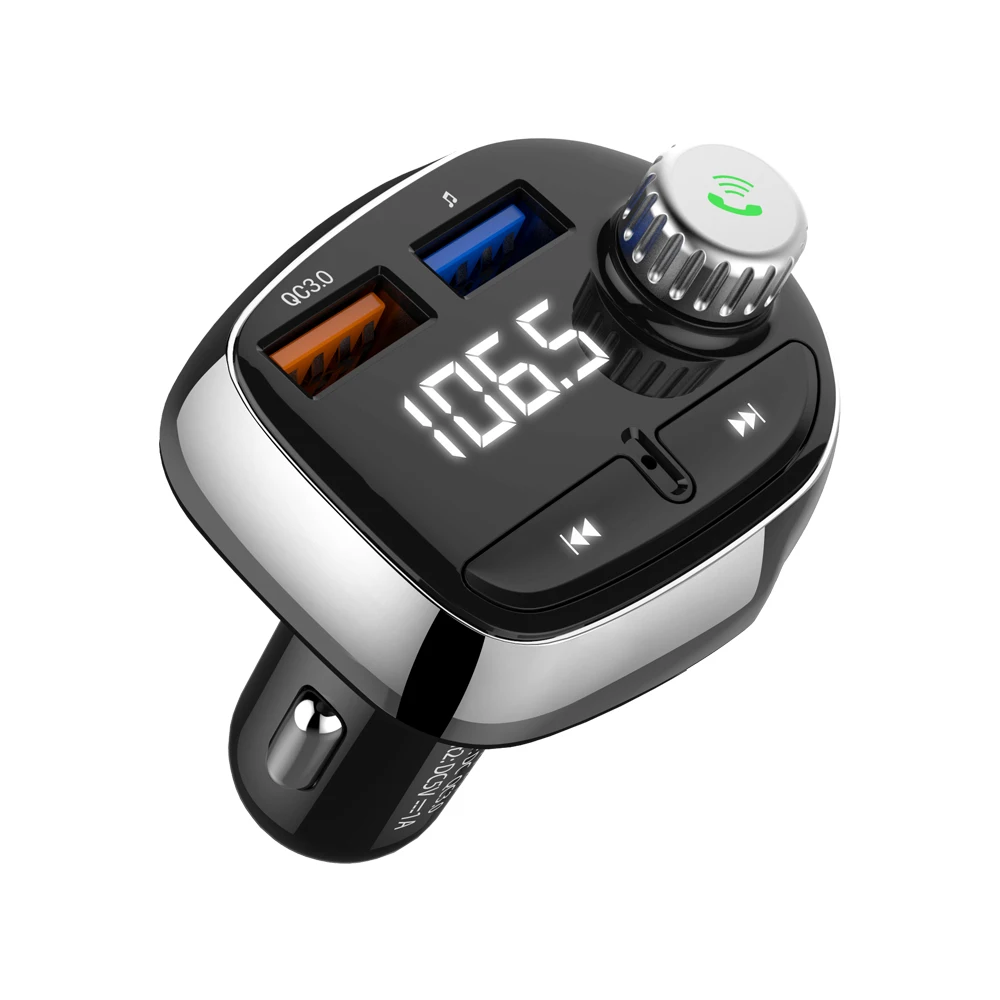 Quickcharge 3,0 автомобильный передатчик bluetooth MP3-плеер fm для автомобиля