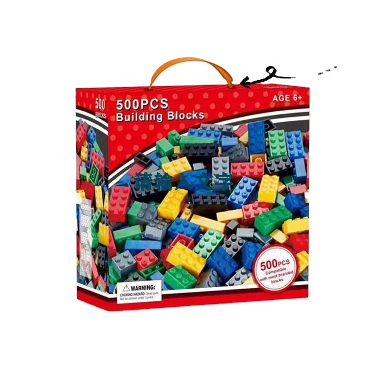 Low Price and high quality DIY toys Wholesale Kids Toy Brick Games Plastic Diy Educational 500pcs Building Blocks