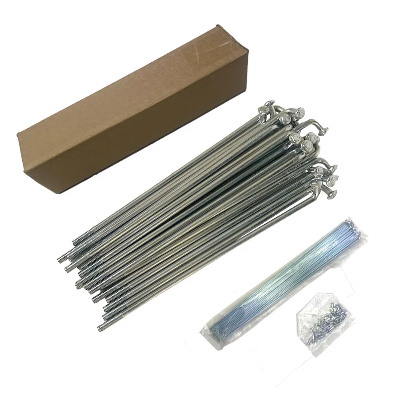 China Factory 14G 73 80 90 100 110 MM Nipple Spoke 120 150 160 190 240 300 MM Bike Rim Spoke With Nipple Customized Length