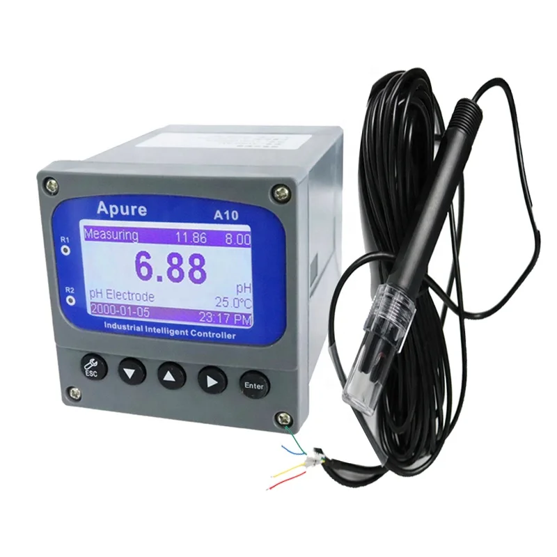 Conductivity sensor for wastewater ph treatment