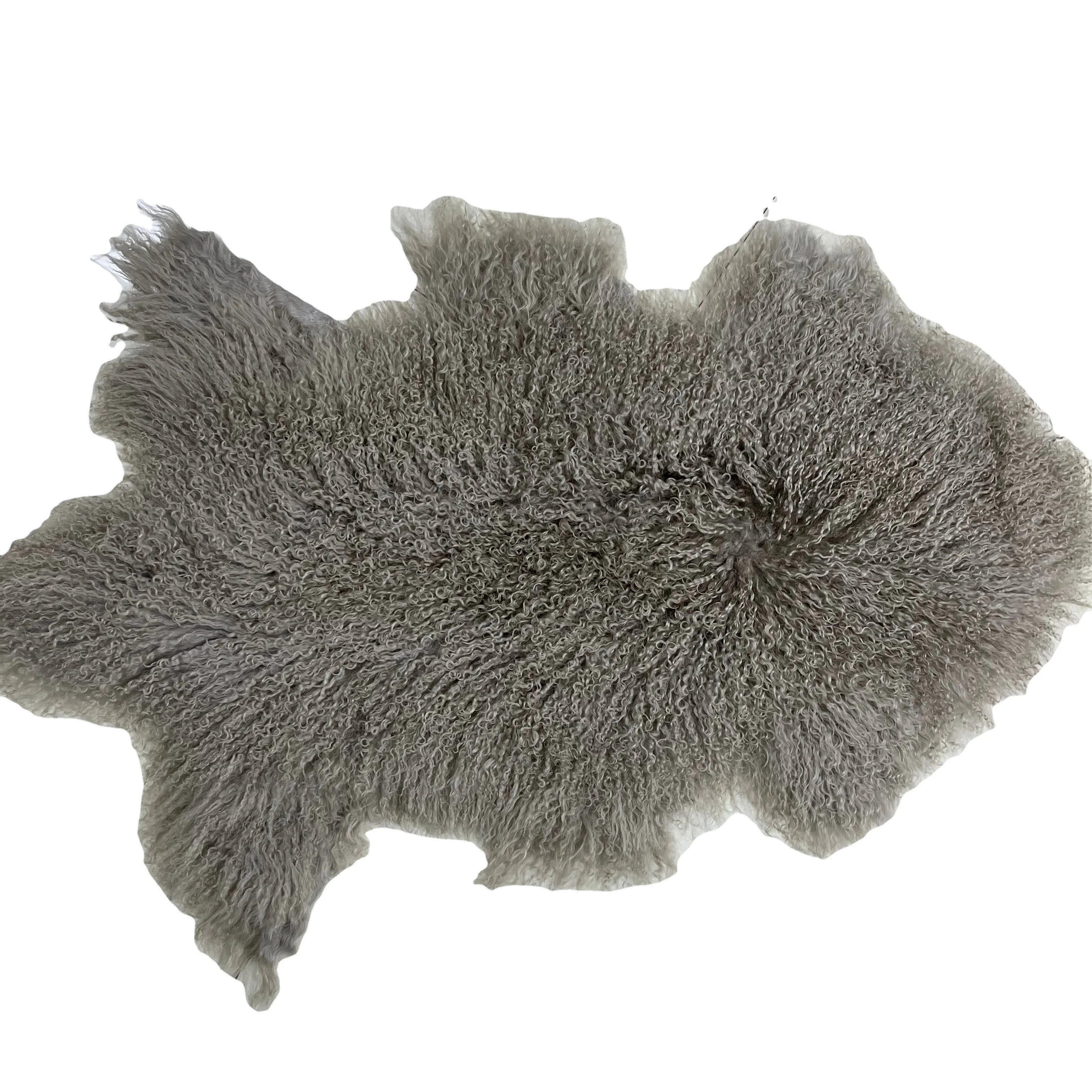 Wholesale Home Tibetan Sheepskin Throw Rug Mongolian carpet animal fur area rug customized color Tibetan lamb skin rug