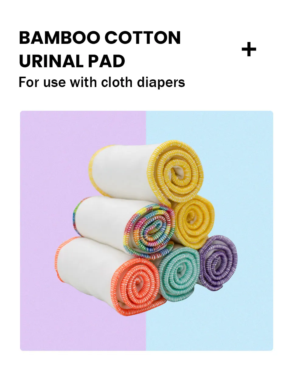 New Arrival Bamboo Cotton Super Soft Non-Disposable New Design OEM Breathable Baby Cloth Diapers Fitted Diaper