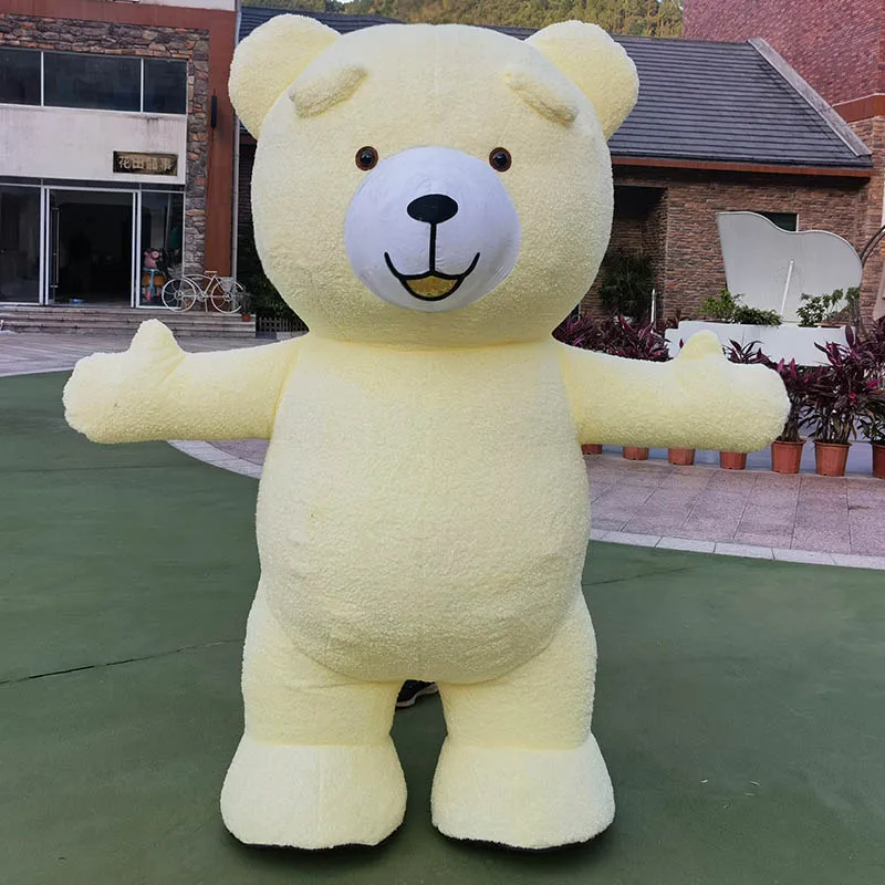 2m/2.6m/3m Giant inflatable teddy bear mascot costume for adult to wear for advertising party