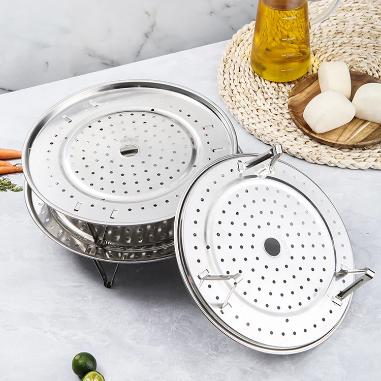 Kitchen Multi Function Dish Rack 410/201 Stainless Metal Steaming Rack