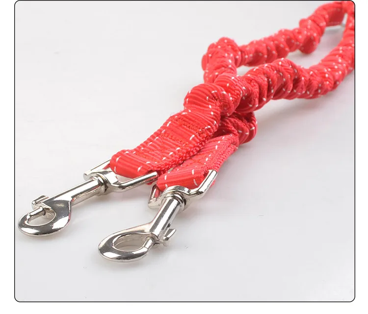 Amazon hot sell dogs explosion-proof double-ended rope traction rope elastic dog leash