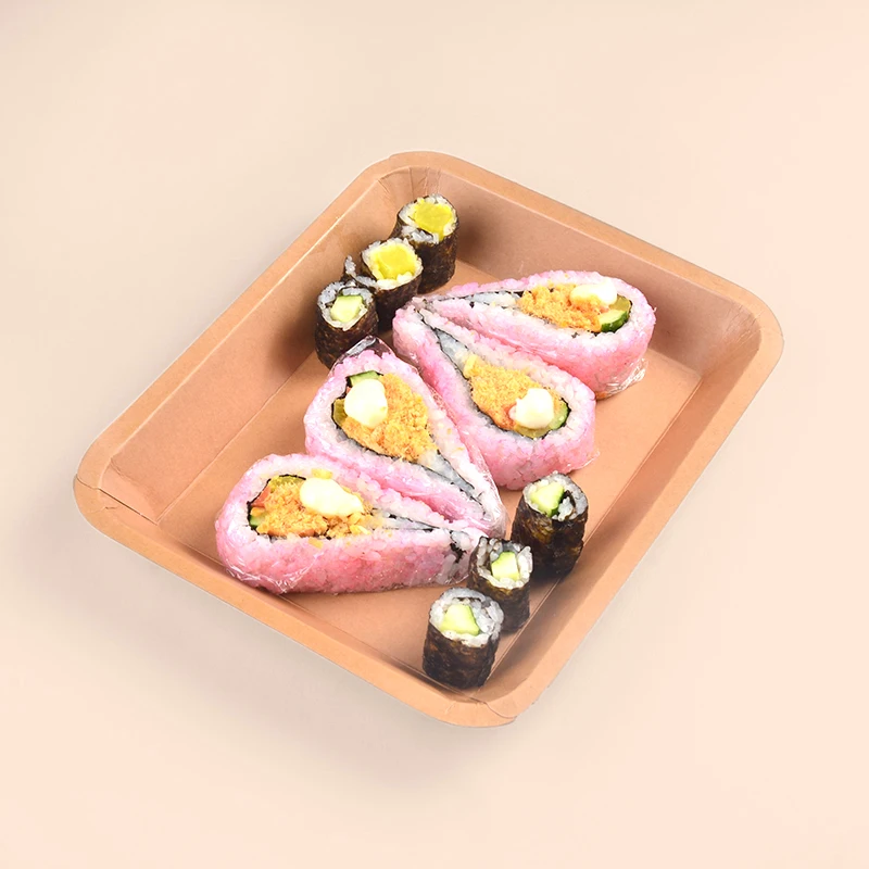 Wholesale Cheap Full Size Disposable Snack Fast Food Box Paper Tray Food  Tray with Printed Logo