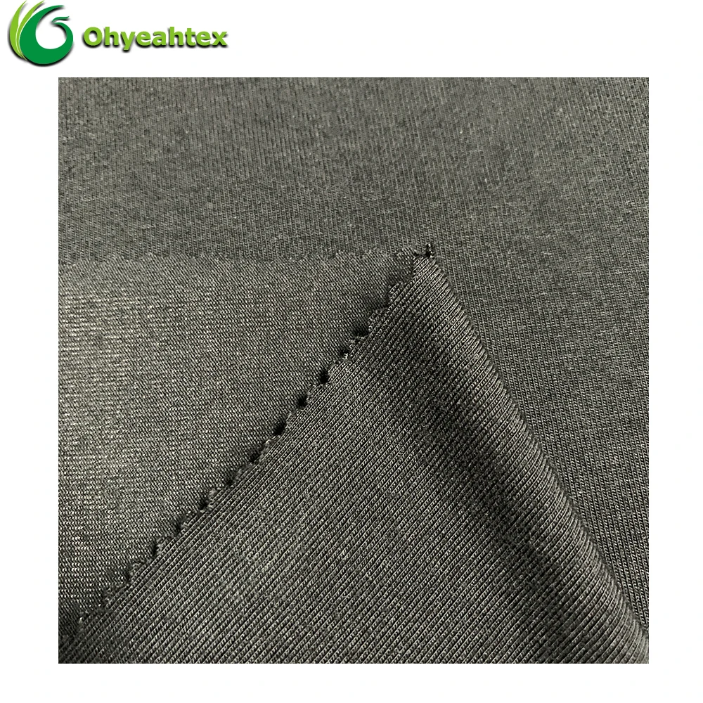 Anti-Bacteria Organic 97% Bamboo Viscose 3% Spandex Jersey Fabric For Sleepwear