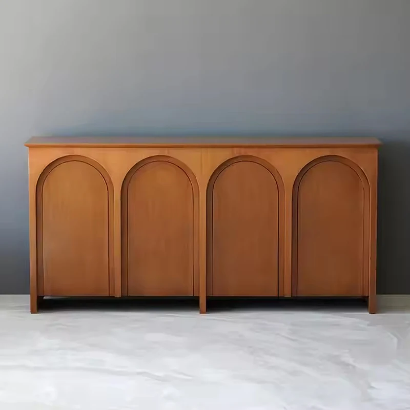 Mid-Century Solid Wood Sideboard - Buffet Cabinet for Dining Room and Entryway
