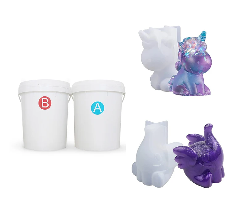 Mold silicone liquid platinum silicone rubber for epoxy resin ab glue crafts molds