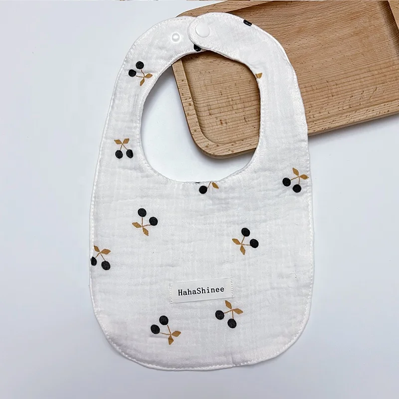 Ins Muslin Cotton U Shape Baby Soft Feeding Drool Infant Bibs Toddler Saliva Towel Feeding Burp