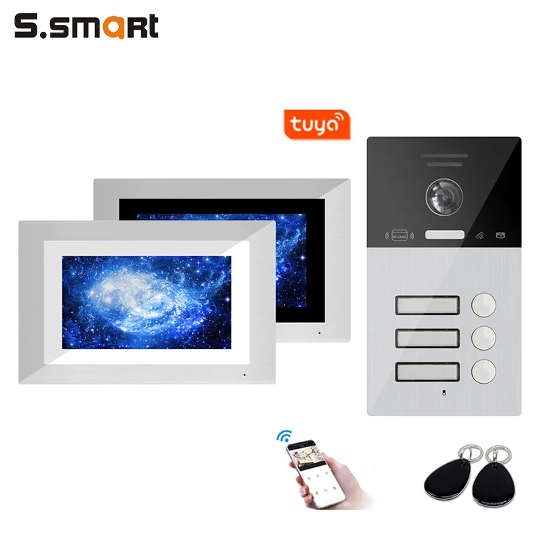 Smart Security Smart Peephole Viewer Visual Doorbell Video Door Bell With 8 Sensor Zone