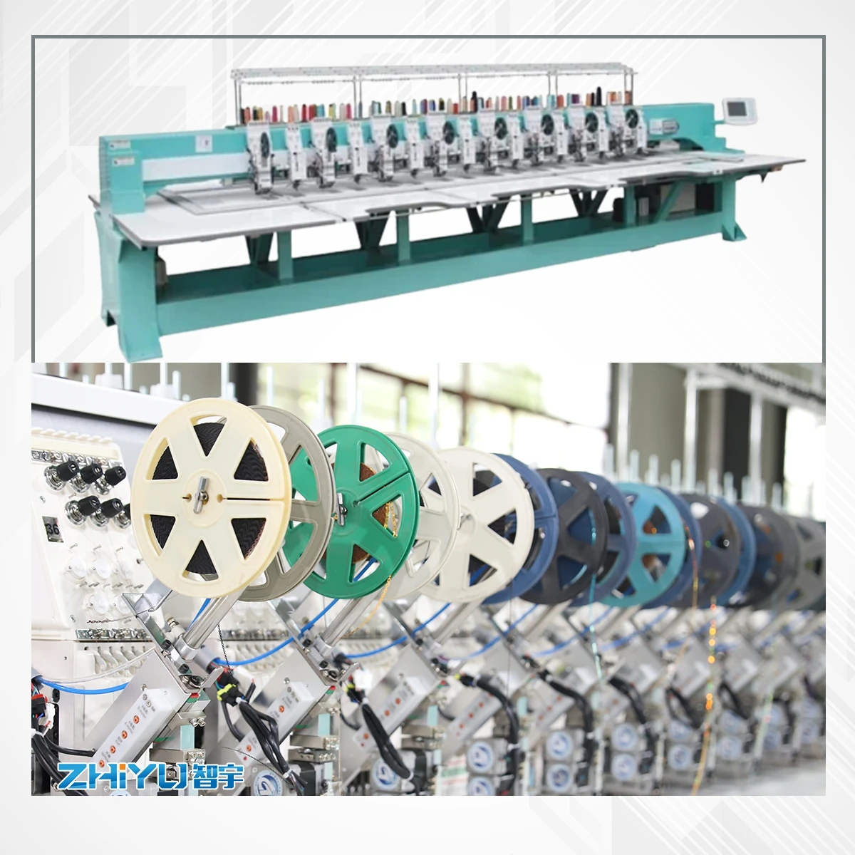 Горячая распродажа дешевая цена высокое качество 11 головок 6 игл бусины блестки плоская 3-функциональная вышивальная машина