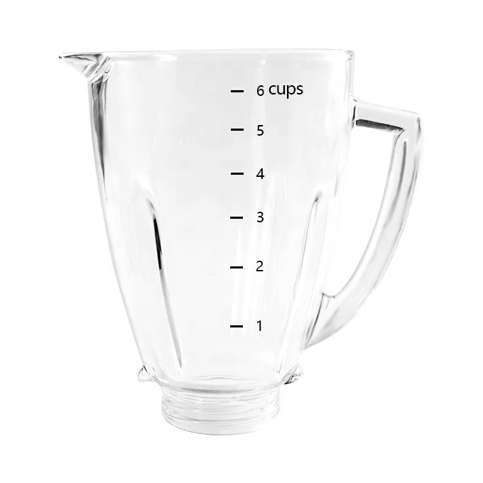 Wholesale kitchen appliances blender glass cup 6 Cup part of blender glass jug replacement Vaso para licuadora oster blender jar
