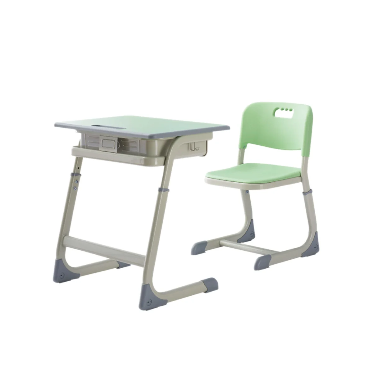 Hot selling styles factory prices high-quality MDF materials school furniture sets single tables and chairs