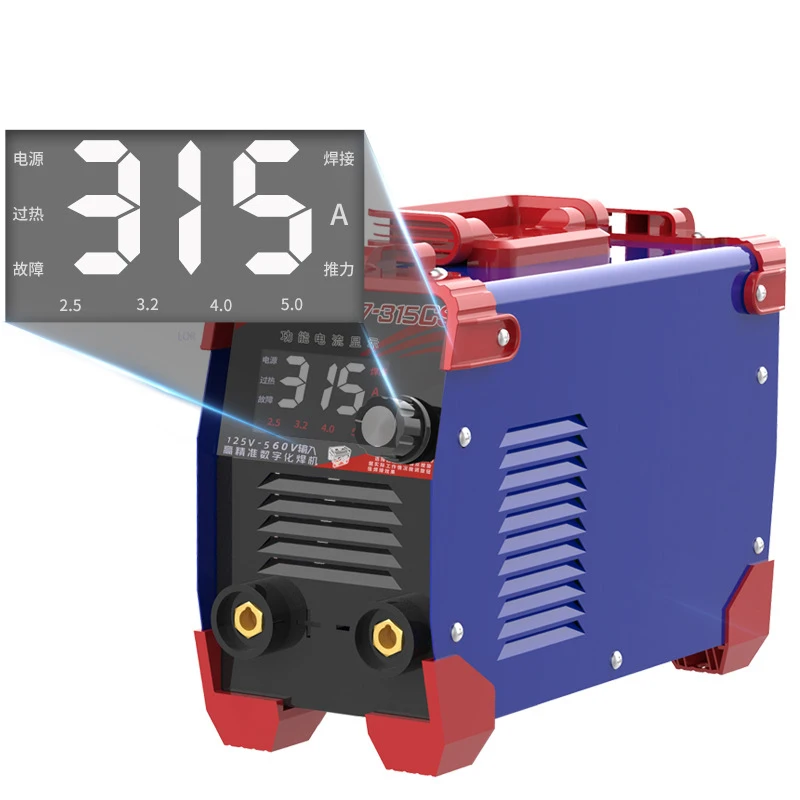220V/380V 225-315 Amp Output Dual Voltage DC Manual Metal Arc Spot Welder with TIG Function Inverter