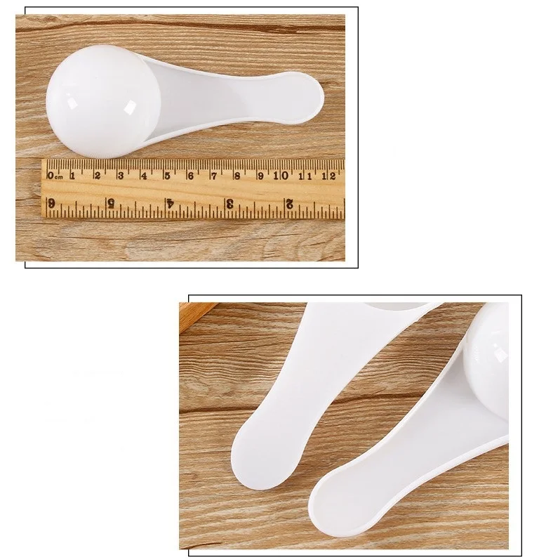 Drop shipping 30ML PP Powder spoonp detergent spoon plastic measuring spoon15g bulk packing