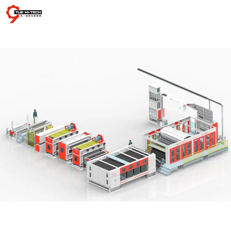 TUE Nonwoven Pu/Pvc Artificial Leather Substrate Coating Production Line